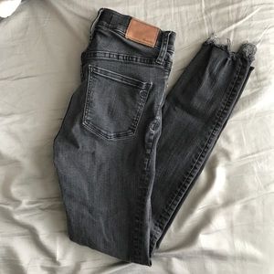 Madewell 9” High Rise Skinny Jeans with Button Fly